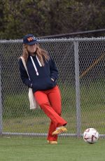 OLIVIA WILDE at a Soccer Pitch in Los Angeles 02/26/2023
