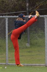 OLIVIA WILDE at a Soccer Pitch in Los Angeles 02/26/2023