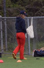 OLIVIA WILDE at a Soccer Pitch in Los Angeles 02/26/2023