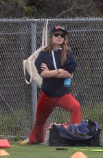 OLIVIA WILDE at a Soccer Pitch in Los Angeles 02/26/2023