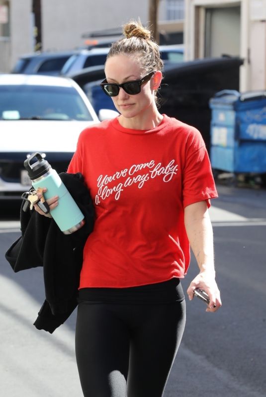 OLIVIA WILDE Leaves a Gym in Studio City 03/07/2023