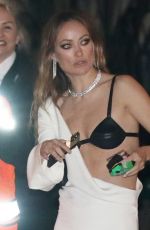 OLIVIA WILDE Leaves Vanity Fair Oscar Party in Beverly Hills 03/12/2023