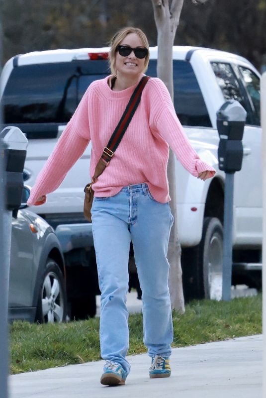 OLIVIA WILDE Out for Dinner at Little Dom