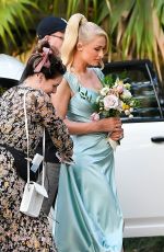 PARIS HILTON Arrives at Lele Pons Wedding Celebration in Miami 03/05/2023