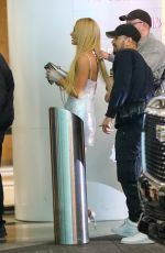 PARIS HILTON Arrives at Versace Show at Pacific Design Center in West Hollywood 03/09/2023