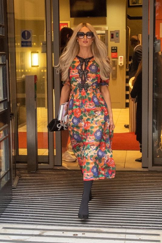 PARIS HILTON Leaves BBC Radio 2 Studios in London 03/16/2023
