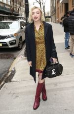 PEYTON LIST Leaves ABC Studios in New York 03/16/2023