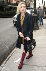 PEYTON LIST Leaves ABC Studios in New York 03/16/2023