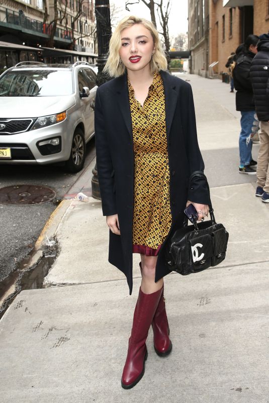 PEYTON LIST Leaves ABC Studios in New York 03/16/2023