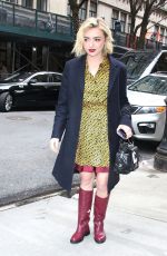 PEYTON LIST Leaves Tamron Hall Show in New York 03/16/2023