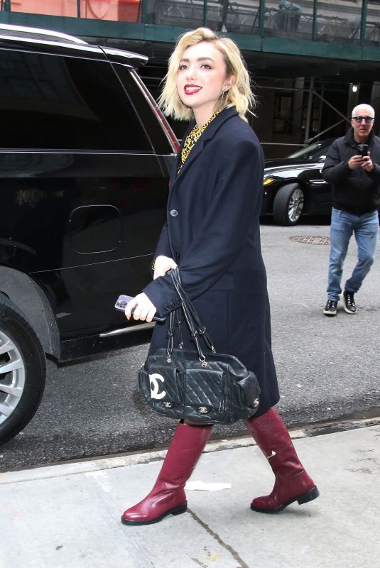 PEYTON LIST Leaves Tamron Hall Show in New York 03/16/2023
