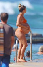 Pregnant RENEE BARGH in Bikini at a Beach in Sydney 03/18/2023