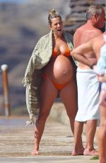 Pregnant RENEE BARGH in Bikini at a Beach in Sydney 03/18/2023