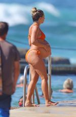Pregnant RENEE BARGH in Bikini at a Beach in Sydney 03/18/2023