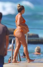 Pregnant RENEE BARGH in Bikini at a Beach in Sydney 03/18/2023