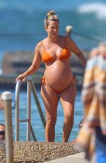 Pregnant RENEE BARGH in Bikini at a Beach in Sydney 03/18/2023