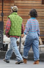 Pregnant RIHANNA and A$AP Rocky Leaves Bottega Louie in West Hollywood 03/15/2023