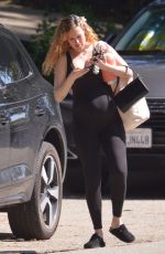 Pregnant RUMER WILLIS in Workout Body Suit Leaves a Gym in Los Angeles 03/05/2023