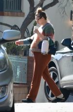 Pregnant RUMER WILLIS Makes a Stop at a Friend