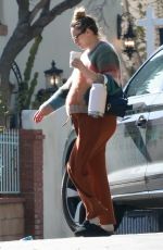 Pregnant RUMER WILLIS Makes a Stop at a Friend