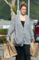Pregnant RUMER WILLIS Shopping at Erewhon Market in Los Angeles 03/15/2023