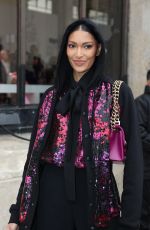 PRITIKA SWARUP Arrives at Elie Saab Womenswear Fall/Winter 2023-2024 Show at Paris Fashion Week 03/04/2023
