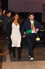 PRIYANKA CHOPRA and DANIELLE JONAS Leaves Bar Centrale Restaurant at Times Square in New York 03/19/2023