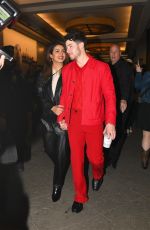 PRIYANKA CHOPRA and Nick Jonas Leaves Marquis Theater in Times Square in New York 03/17/2023
