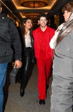 PRIYANKA CHOPRA and Nick Jonas Leaves Marquis Theater in Times Square in New York 03/17/2023