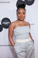 QUINTA BRIUNSON at International Cinematographers Guild Publicists Awards in Beverly Hills 03/10/2023