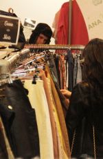 RACHEL ZEGLER and LUCY LIU Shopping at a Vintage Clothing Store in Rome 03/03/2023