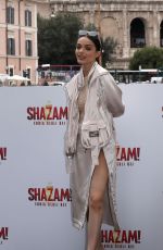 RACHEL ZEGLER at Shazam! Fury of the Gods Photocall at Palazzo Manfredi in Rome 03/02/2023