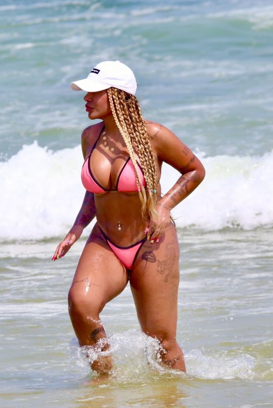RAFAELLA SANTON in Bikini at Barra da Tijuca Beach 03/11/2023