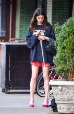 RAINEY QUALLEY Out with Her Dog in New York 03/24/2023
