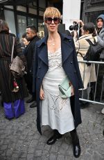 REBECCA HALL Arrives at Chloe Show at Paris Fashion Week 03/02/2023
