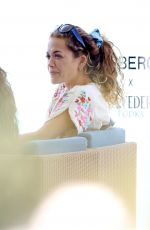 RITA and ELENA ORA Out for Lunch with Their Parents Ora at Bondi Icebergs in Sydney 03/30/2023
