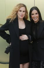 RUMER WILLIS and DEMI MOORE at Versace FW23 Show at Pacific Design Center in West Hollywood 03/09/2023