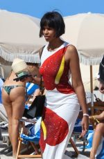 SABRINA ELBA Out at a Beach in Miami 03/23/2023