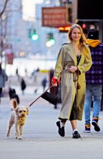 SAILOR BRINKLEY COOK Out for a Dog Walk in New York 03/23/2023