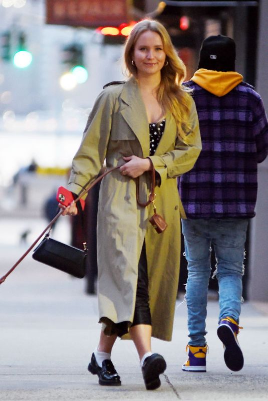 SAILOR BRINKLEY COOK Out for a Dog Walk in New York 03/23/2023
