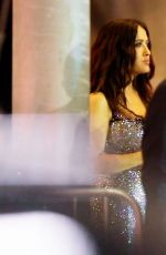 SALMA HAYEK Scarfs a Burger at Vanity Fair Oscars After Party 03/12/2023