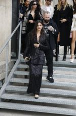 SARA SAMPAIO Arrives at Elie Saab Womenswear Fall/Winter 2023-2024 Show at Paris Fashion Week 03/04/2023