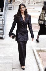 SARA SAMPAIO Arrives at Elie Saab Womenswear Fall/Winter 2023-2024 Show at Paris Fashion Week 03/04/2023