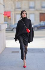 SARA SAMPAIO Arrives at La Maison Vivier Fashion Show in Paris 03/02/2023