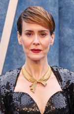 SARAH PAULSON at Vanity Fair Oscar Party in Beverly Hills 03/12/2023