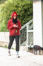 SARAH SILVEMRAN Out with Her Dog at Griffith Park in Los Angeles 03/06/2023