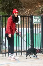 SARAH SILVEMRAN Out with Her Dog at Griffith Park in Los Angeles 03/06/2023