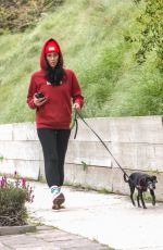 SARAH SILVEMRAN Out with Her Dog at Griffith Park in Los Angeles 03/06/2023