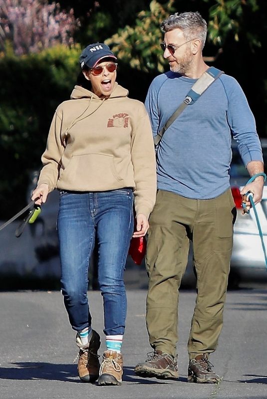 SARAH SILVERMAN and Rory Albanese Out with Their Dogs in Los Angeles 03/06/2023