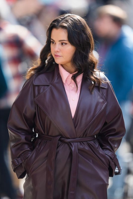 SELENA GOMEZ on the Set of Only Murderers in the Building in New York 03/17/2023